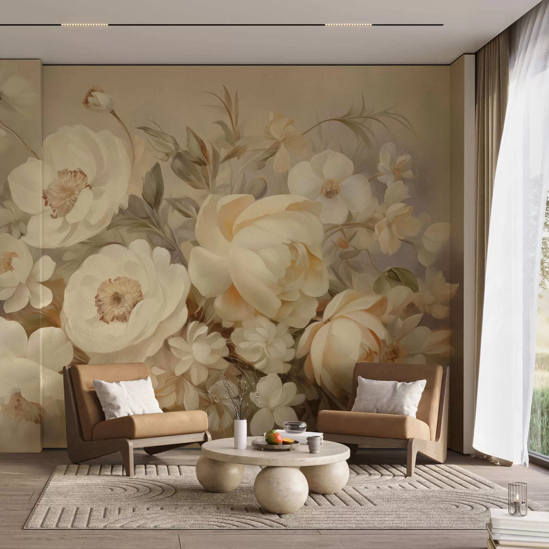 Wall Mural Photo Wallpaper Lush bouquet w05491