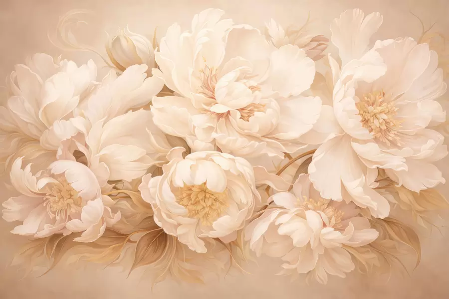 Wall Mural Photo Wallpaper Luxurious peonies w05497