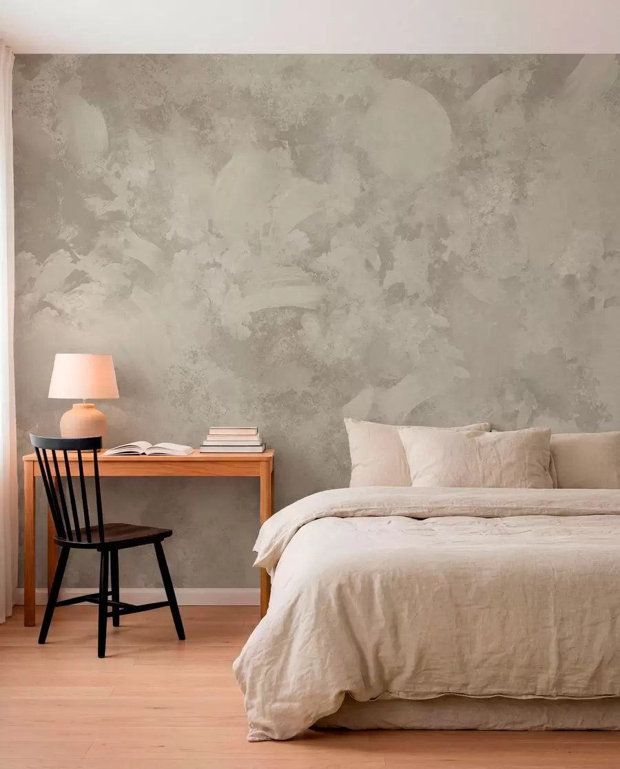 Wall Mural Photo Wallpaper Minimalism abstract brush texture in beige tones w05160