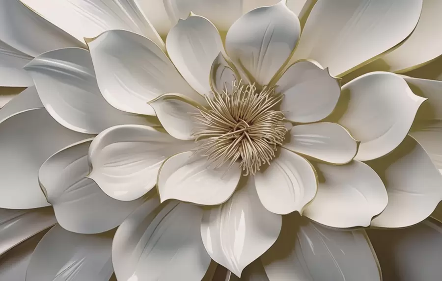 murais de parede Escultura floral w09777