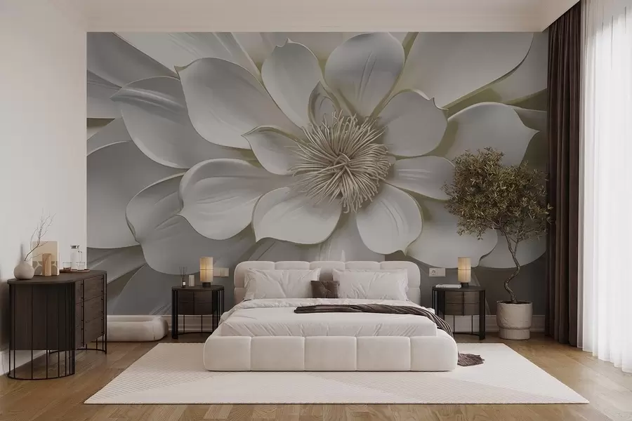 Wall Mural Photo Wallpaper Floral sculpture w09777