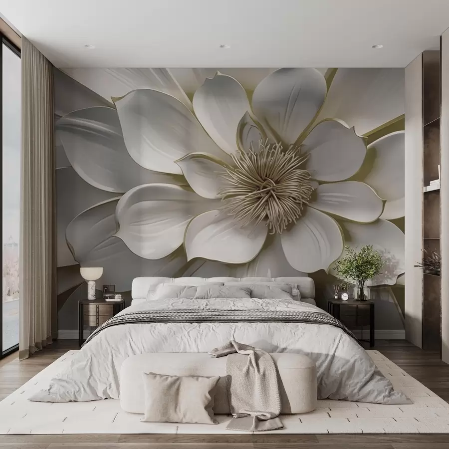 Wall Mural Photo Wallpaper Floral sculpture w09777
