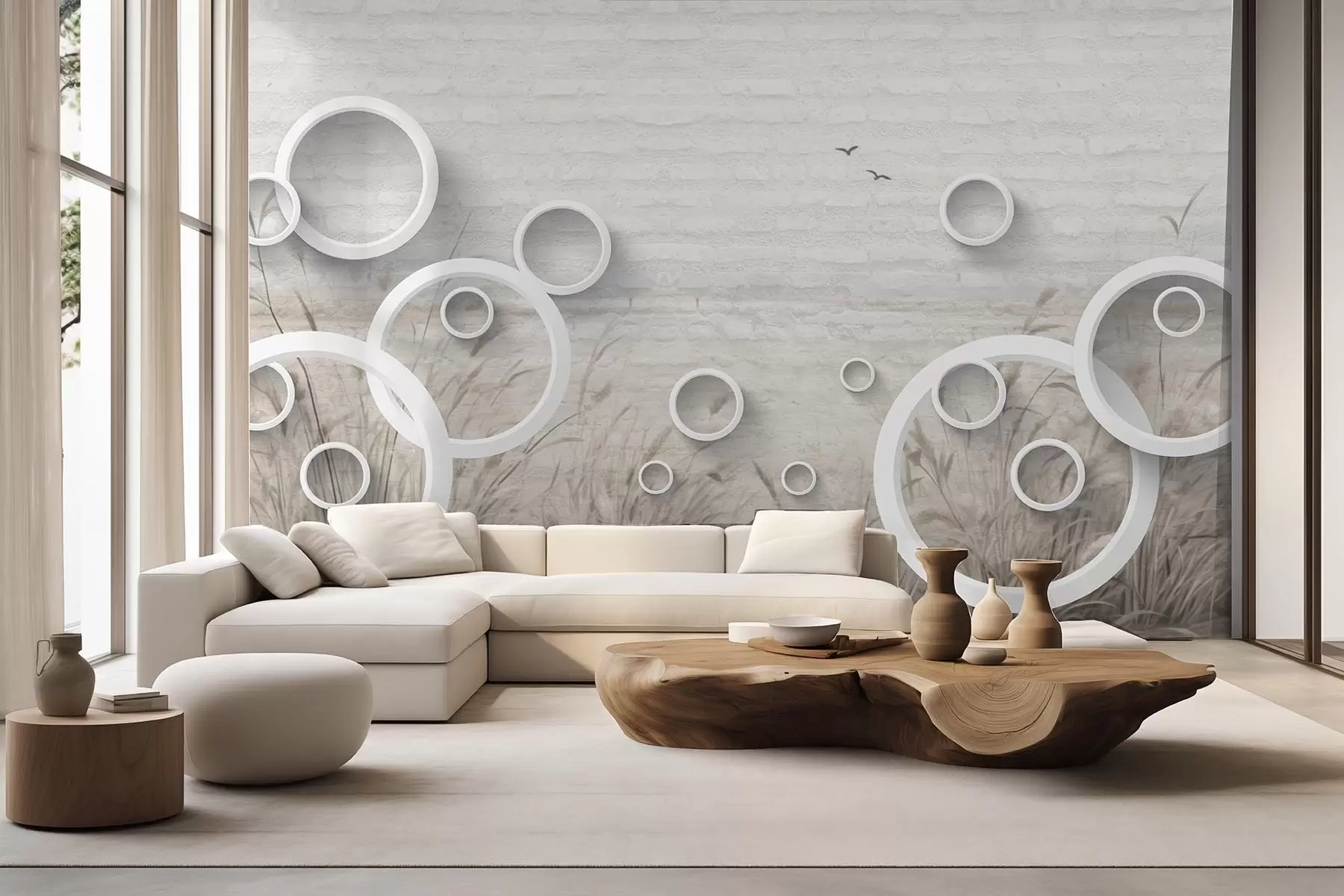 wall murals Abstract circles w09781