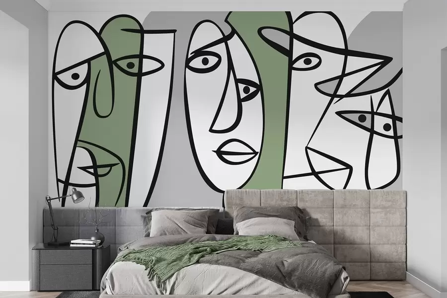 murales Caras abstractas w05504v2