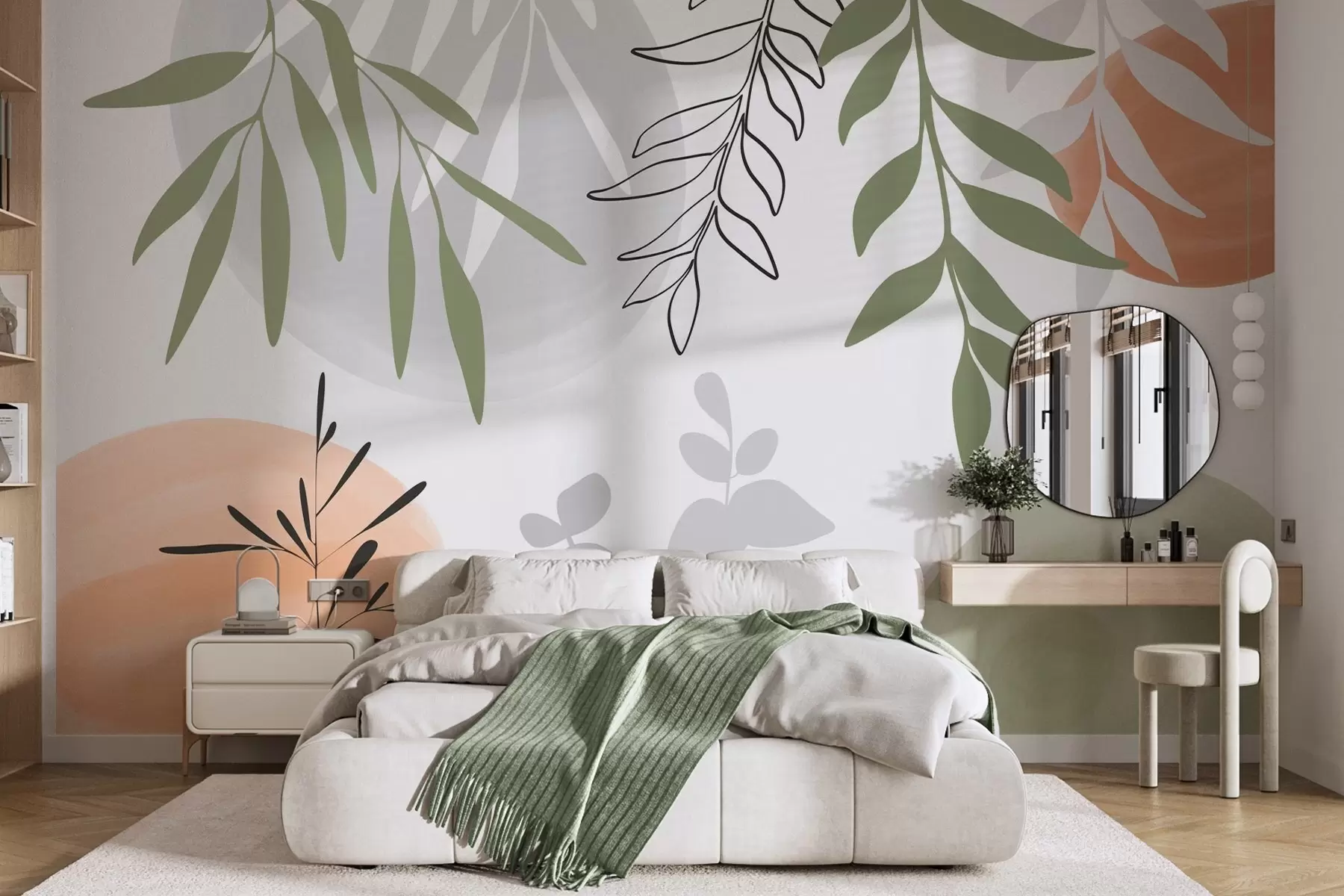 murales Vegetación abstracta w05506