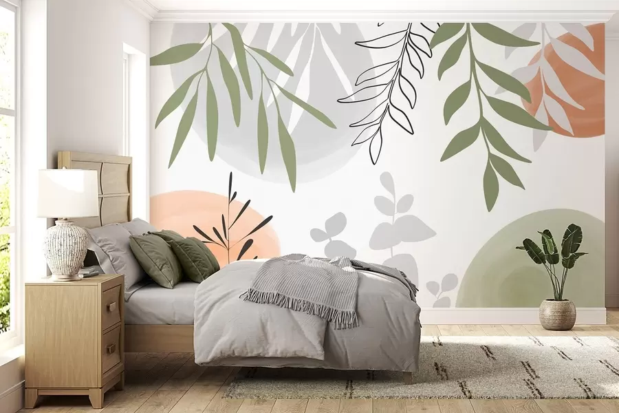 peintures murales Végétation abstraite w05506