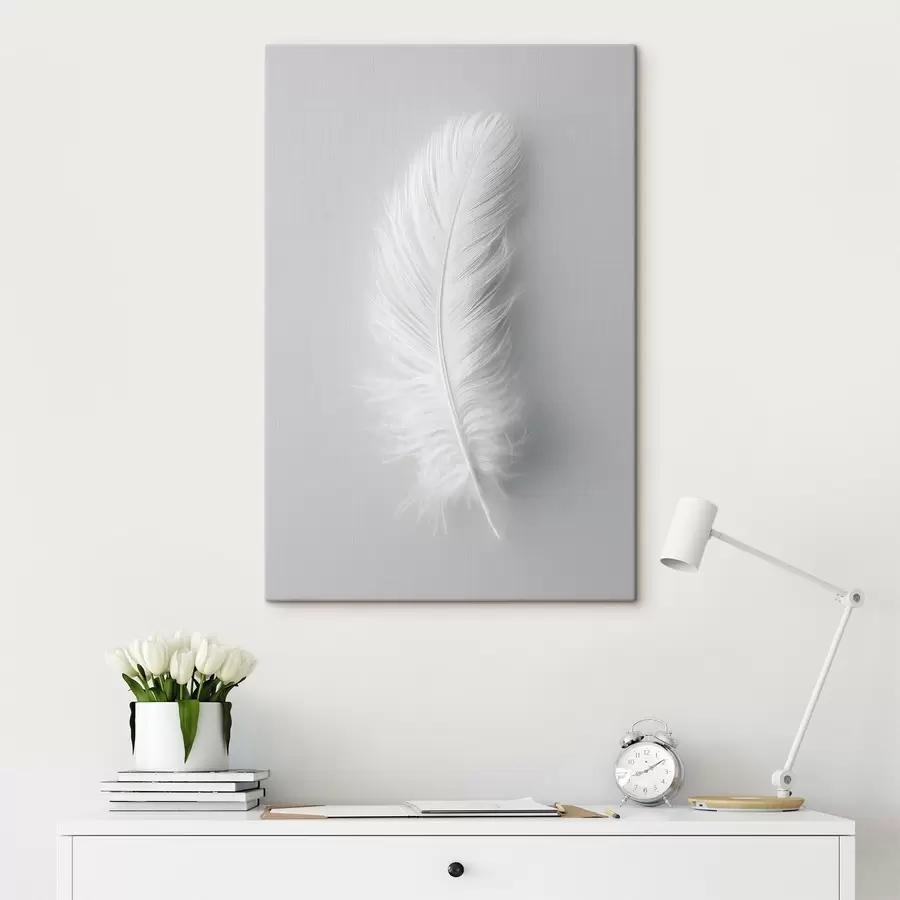 wall murals an elegant swan's feather s48782