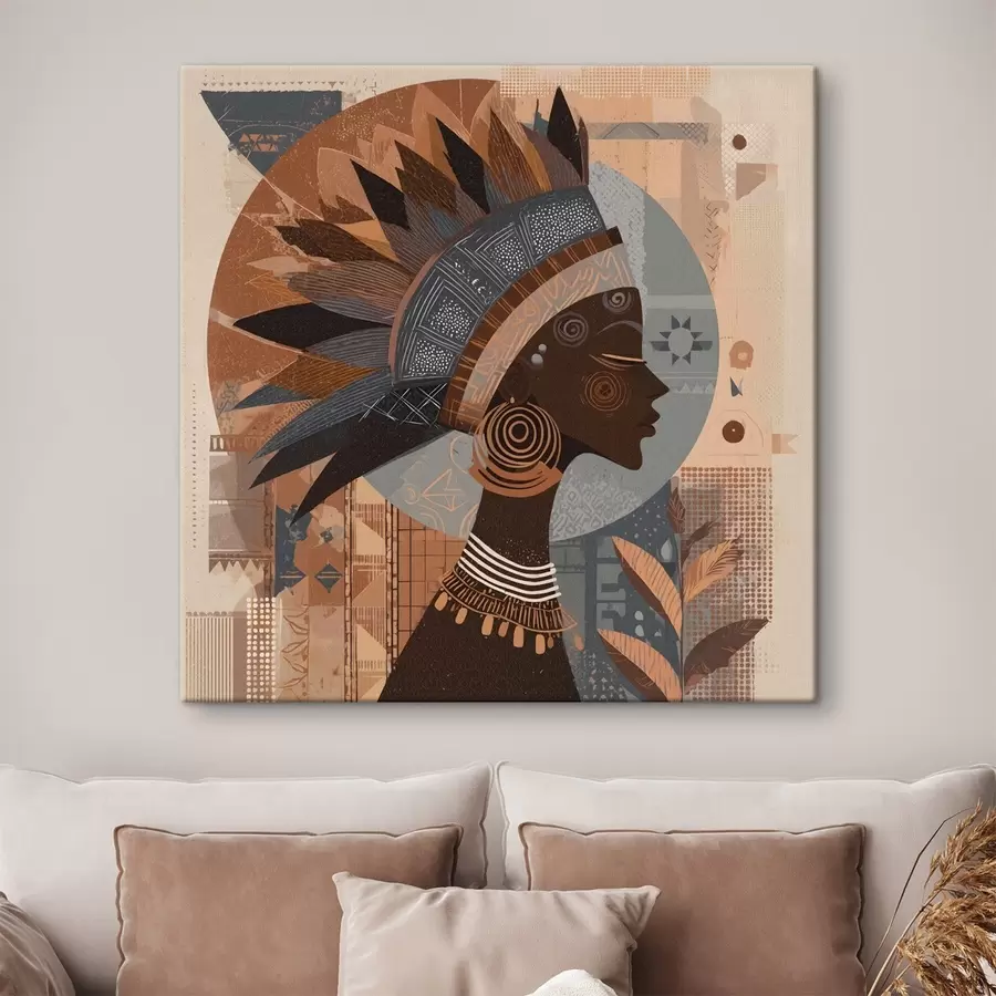 wall murals african woman s48794