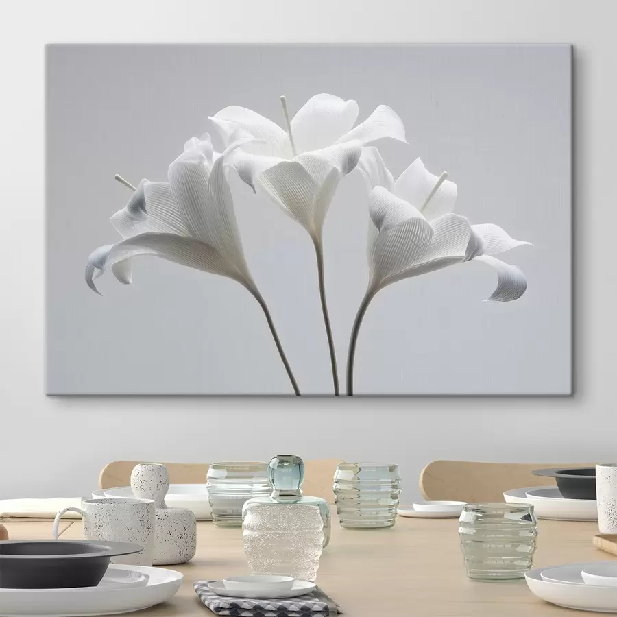 wall murals three white lilies s48795