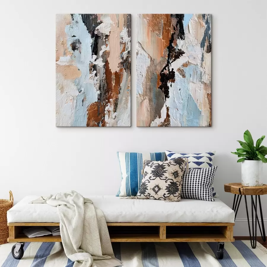 wall murals expressive abstraction; imitation of paint m30332