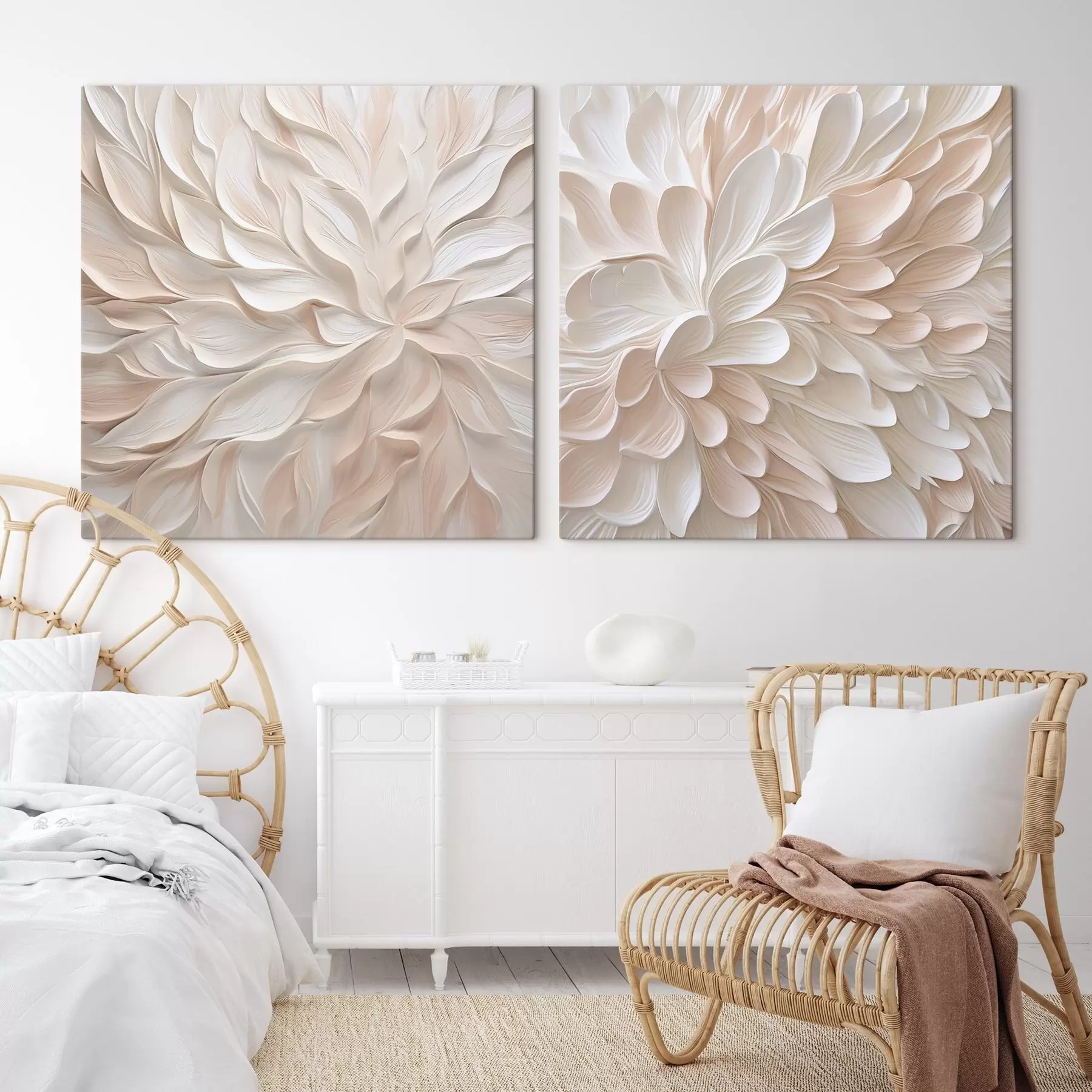 murales Pétalos abstractos: imitación de una pintura m30336