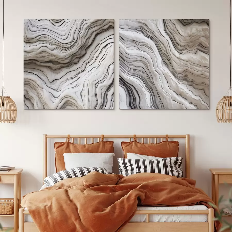 wall murals Abstract with smooth lines m30341