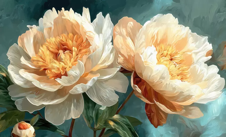 wall murals Peonies w05338