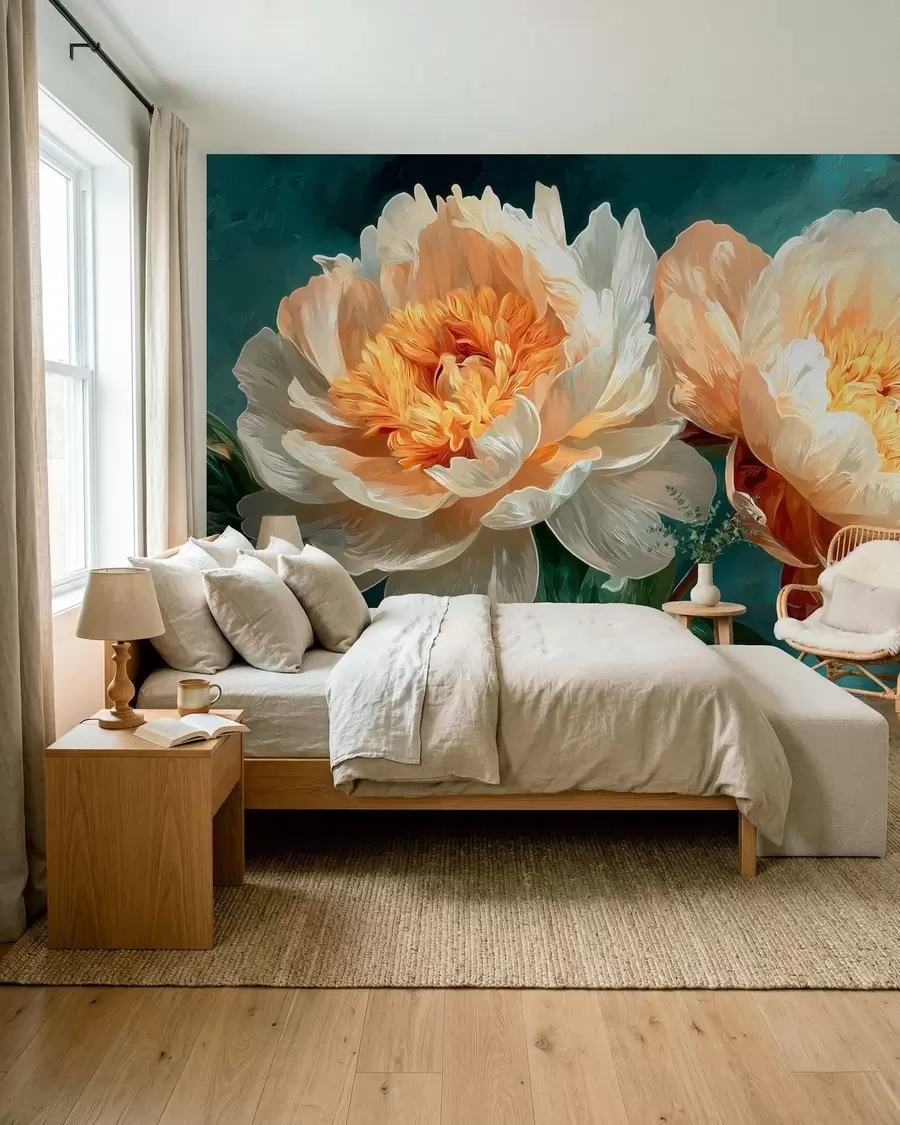 Wall Mural Photo Wallpaper Peonies w05338