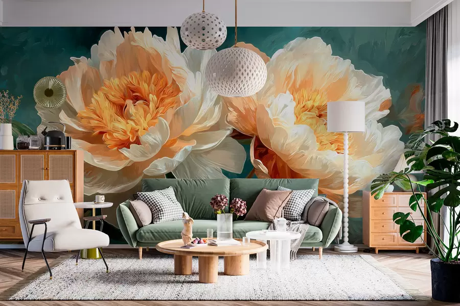 Wall Mural Photo Wallpaper Peonies w05338