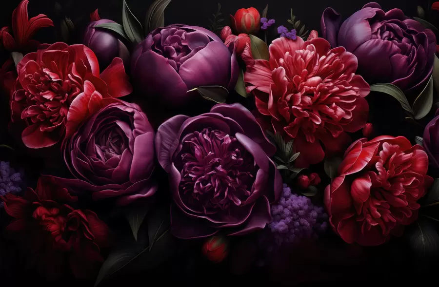wall murals Peonies w05513