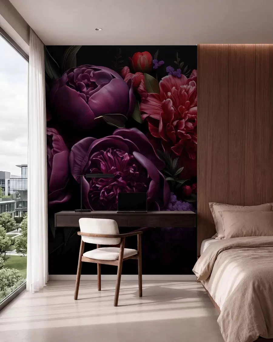 Wall Mural Photo Wallpaper Peonies w05513
