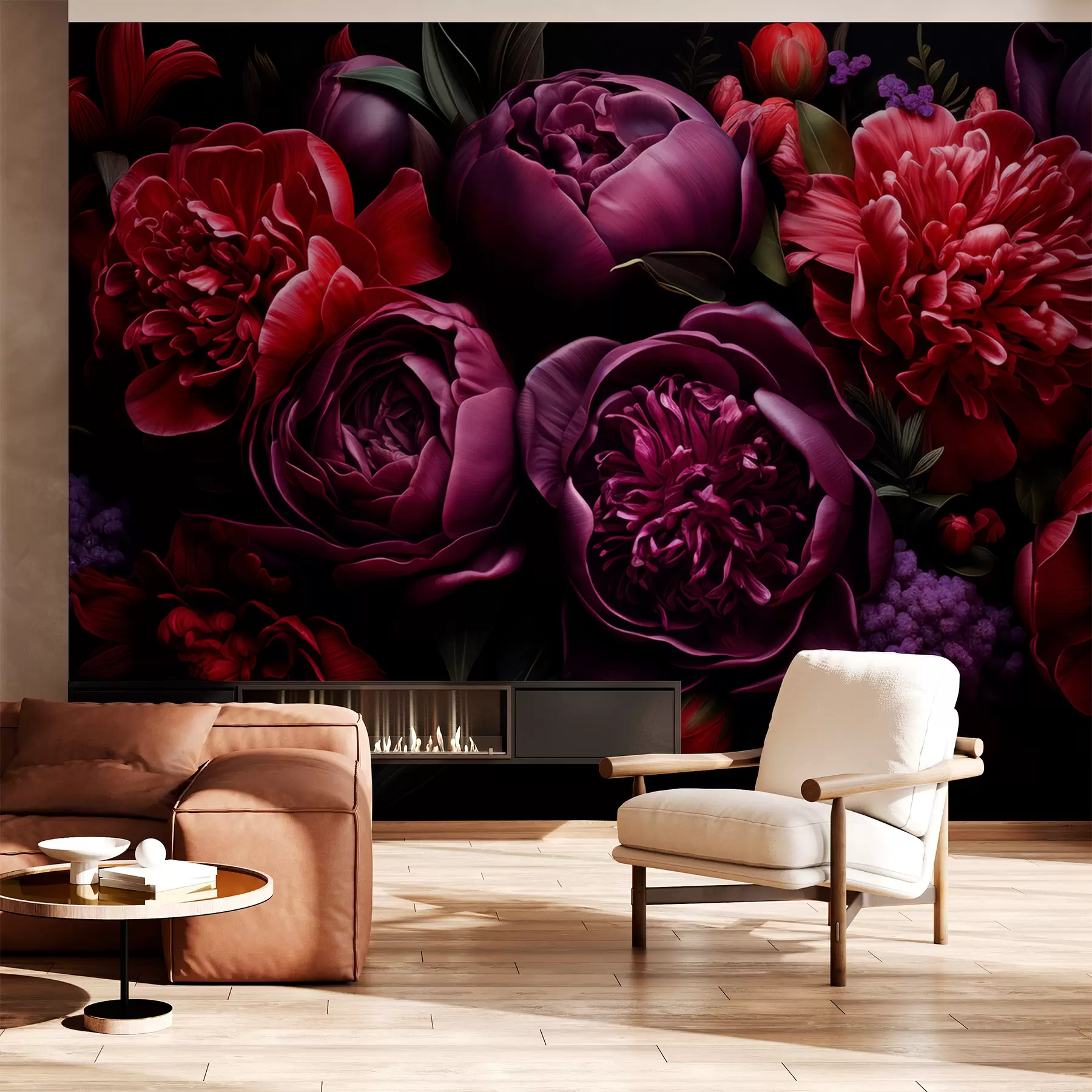 Wall Mural Photo Wallpaper Peonies w05513