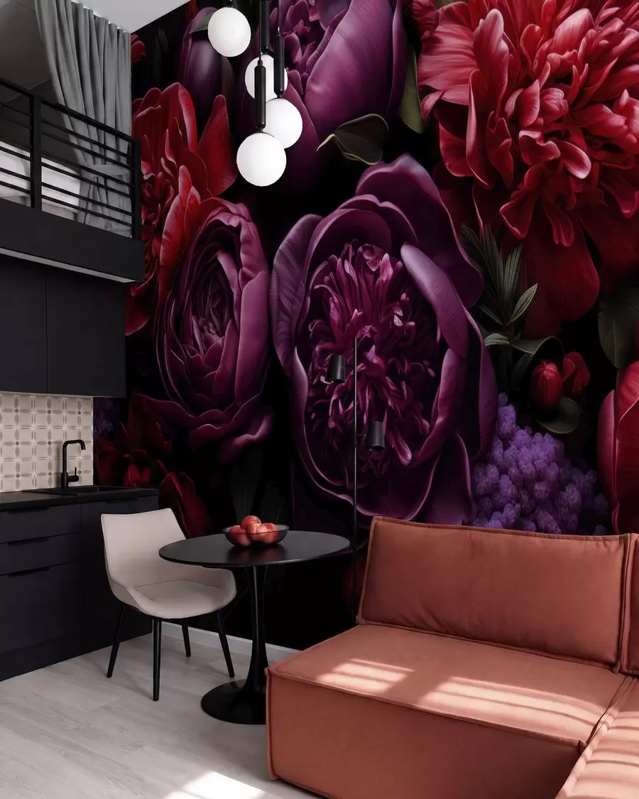 peintures murales Pivoines w05513