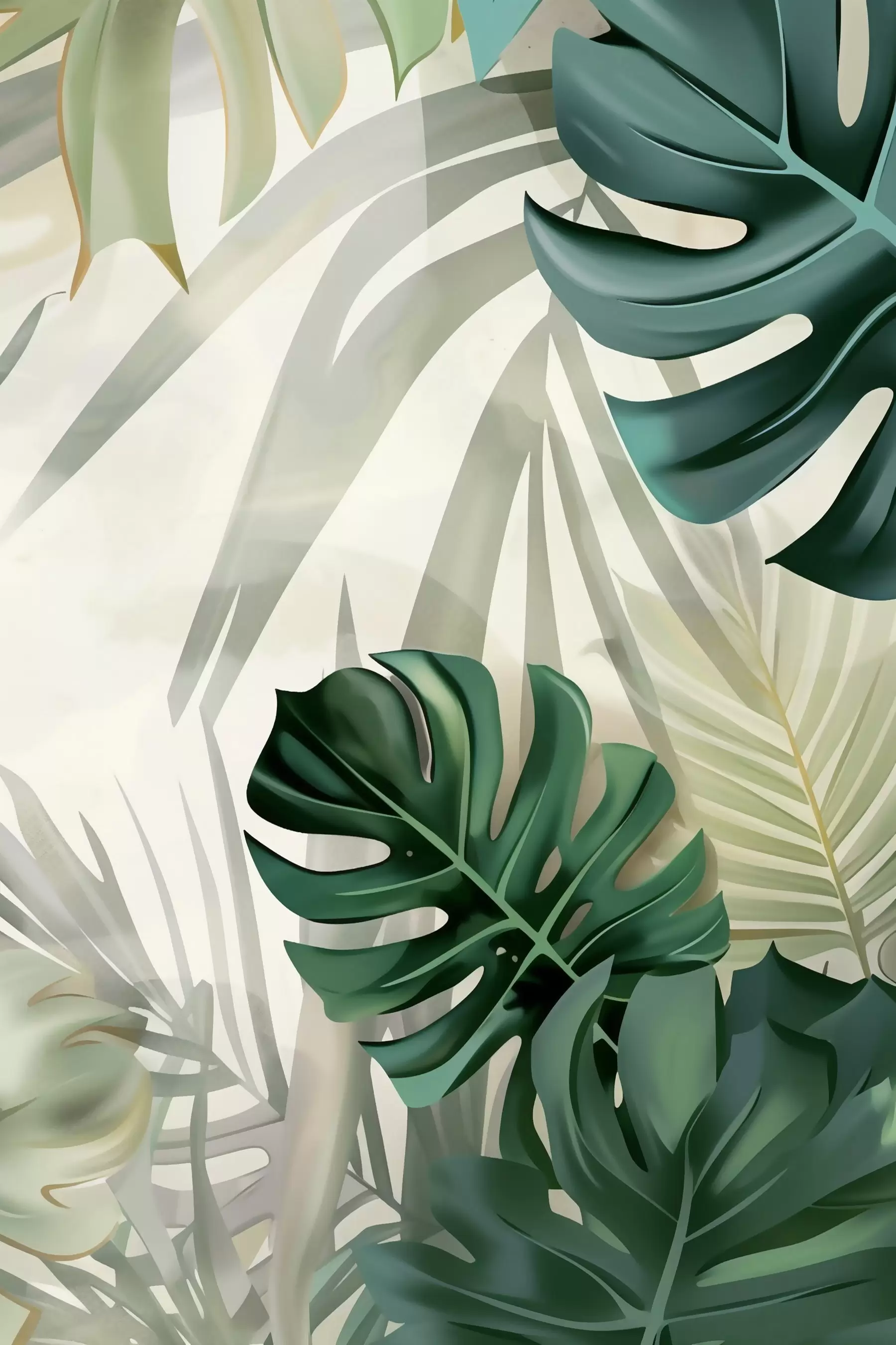 wall murals Deep Greenery s48909