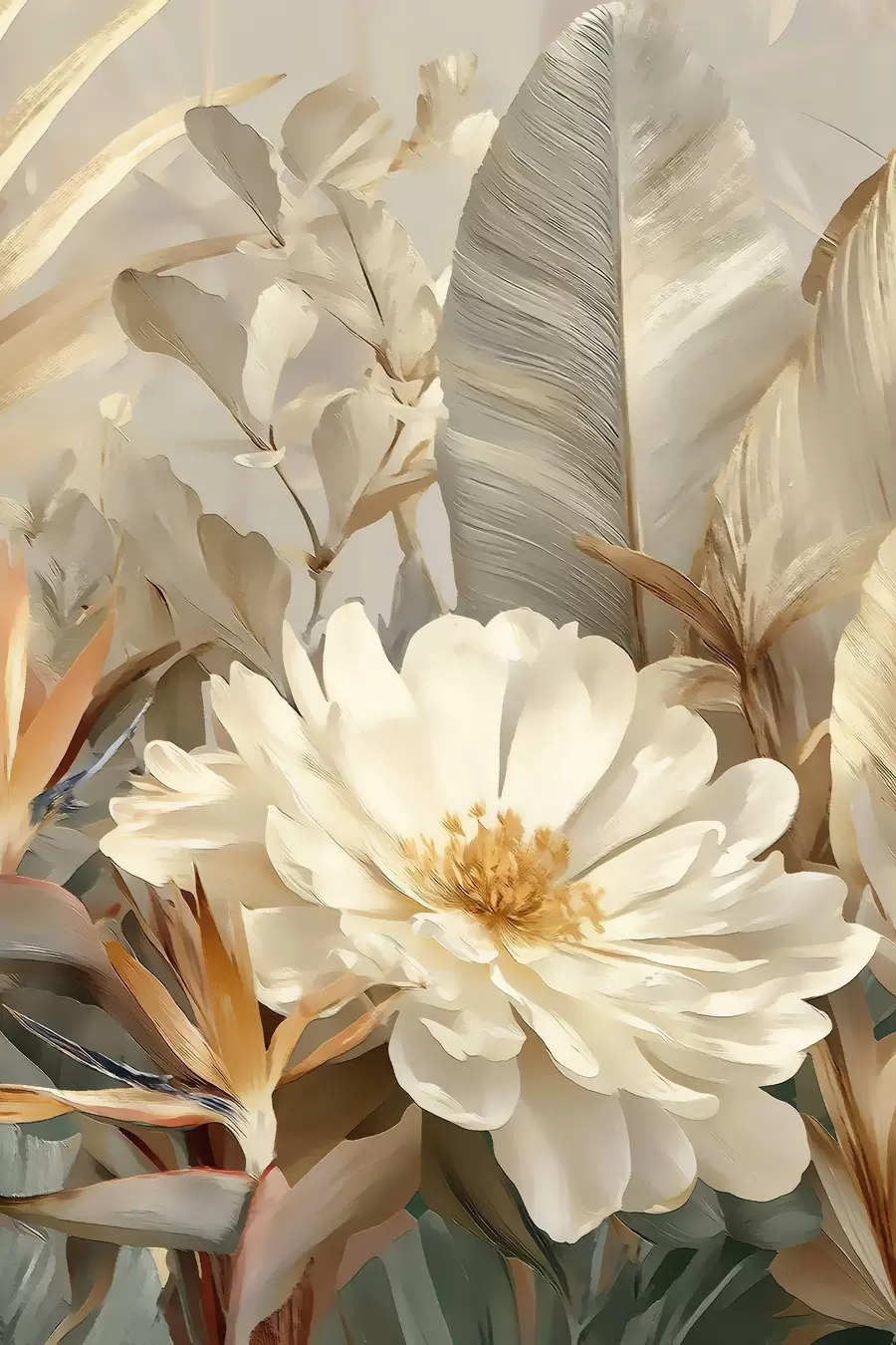 wall murals Tenderness of Peonies s48916