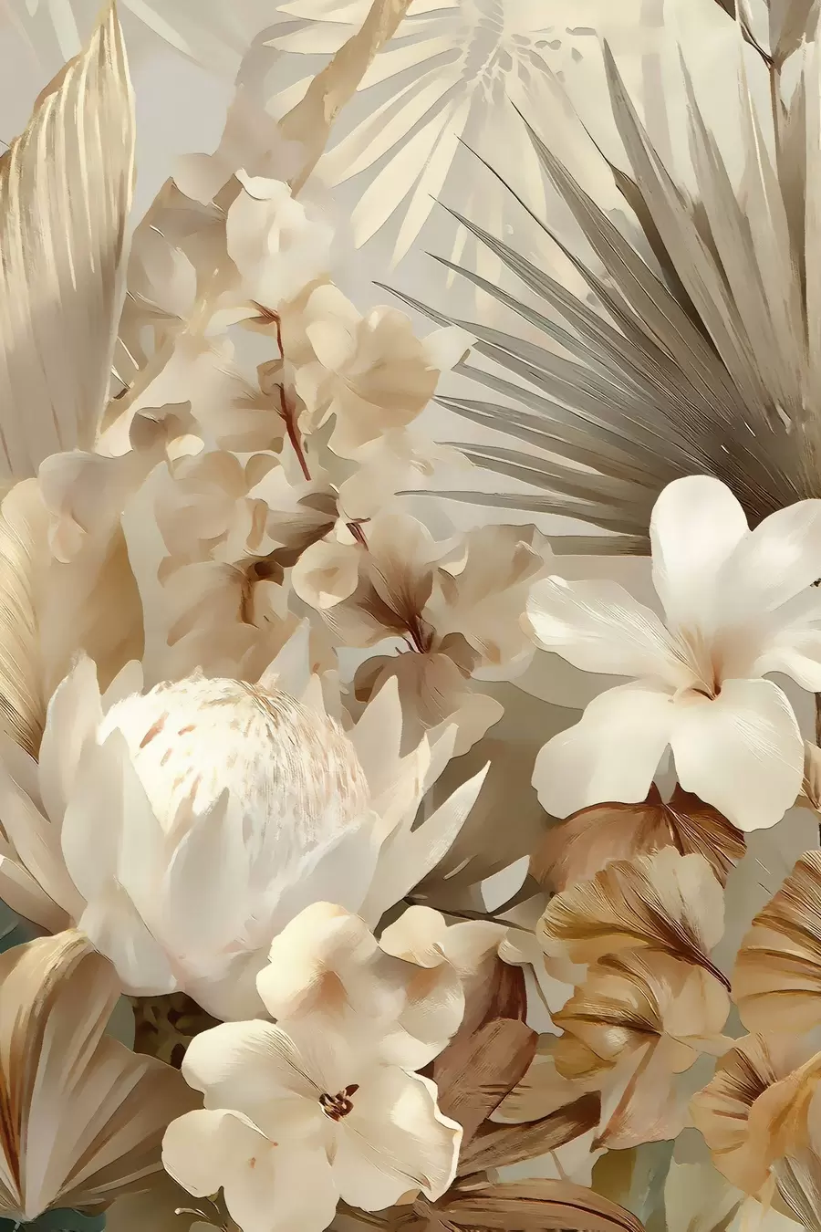 wall murals Light in Flowers s48917