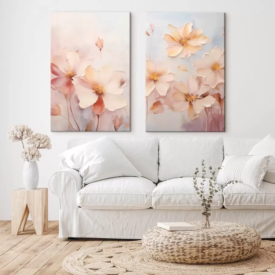 wall murals Delicate, subtle blooms m30379