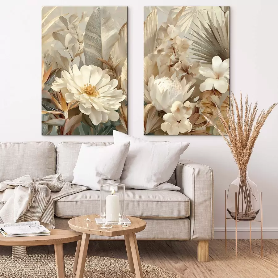 wall murals Tropical thickets and flowers m30385