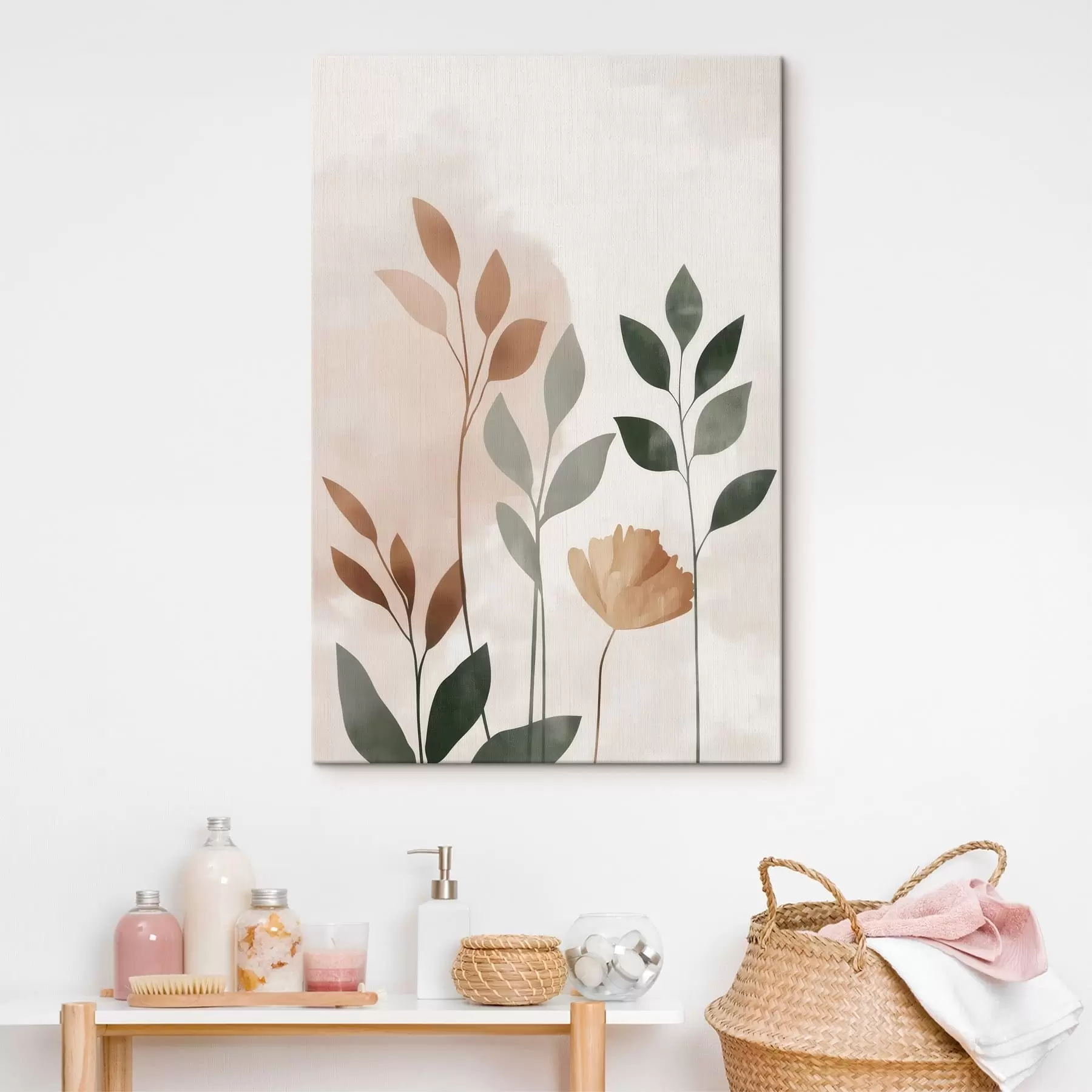wall murals Leaves s48934