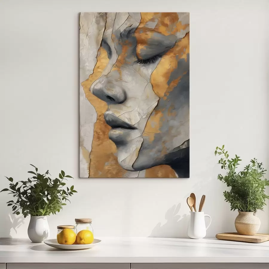 murales Retrato abstracto de un rostro s48951