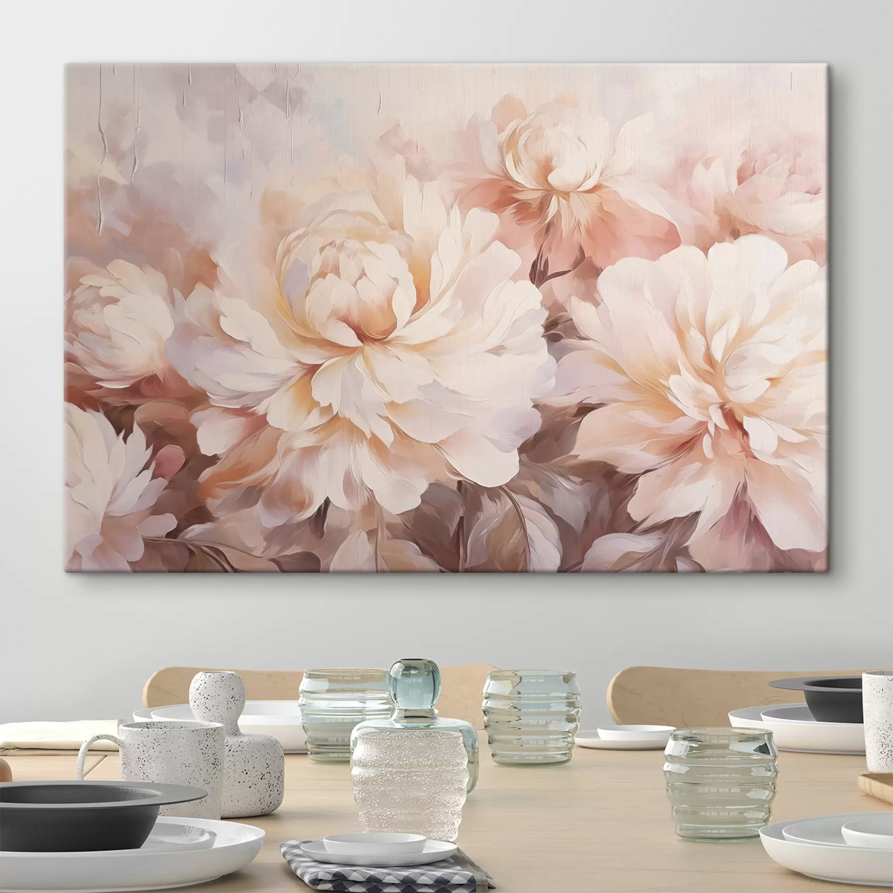 wall murals Peonies s48961