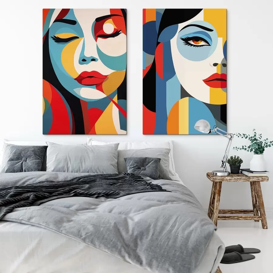 Wall Mural Photo Wallpaper Abstract portraits m30402