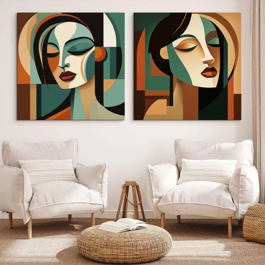 Wall Mural Photo Wallpaper Abstract portraits m30403