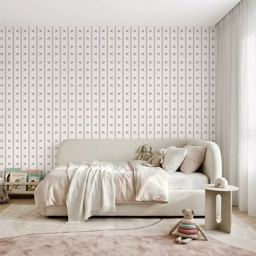 peintures murales Des avions à rayures sur fond clair a01170v1