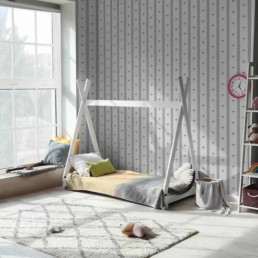 peintures murales Petits avions rayés sur fond gris a01171v1