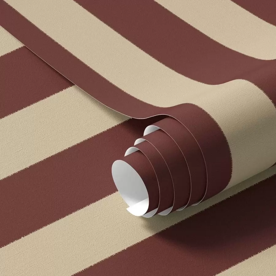 Wall Mural Photo Wallpaper Red and beige vertical stripes a01179