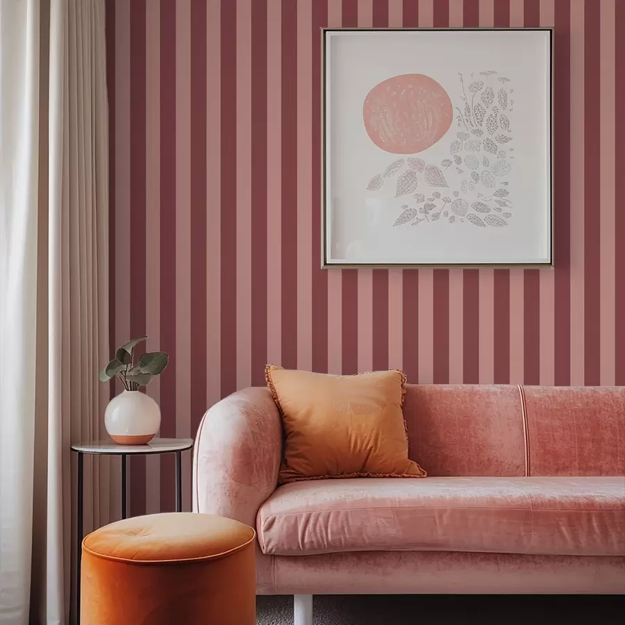 murales Rayas verticales rosas y claras a01179v3