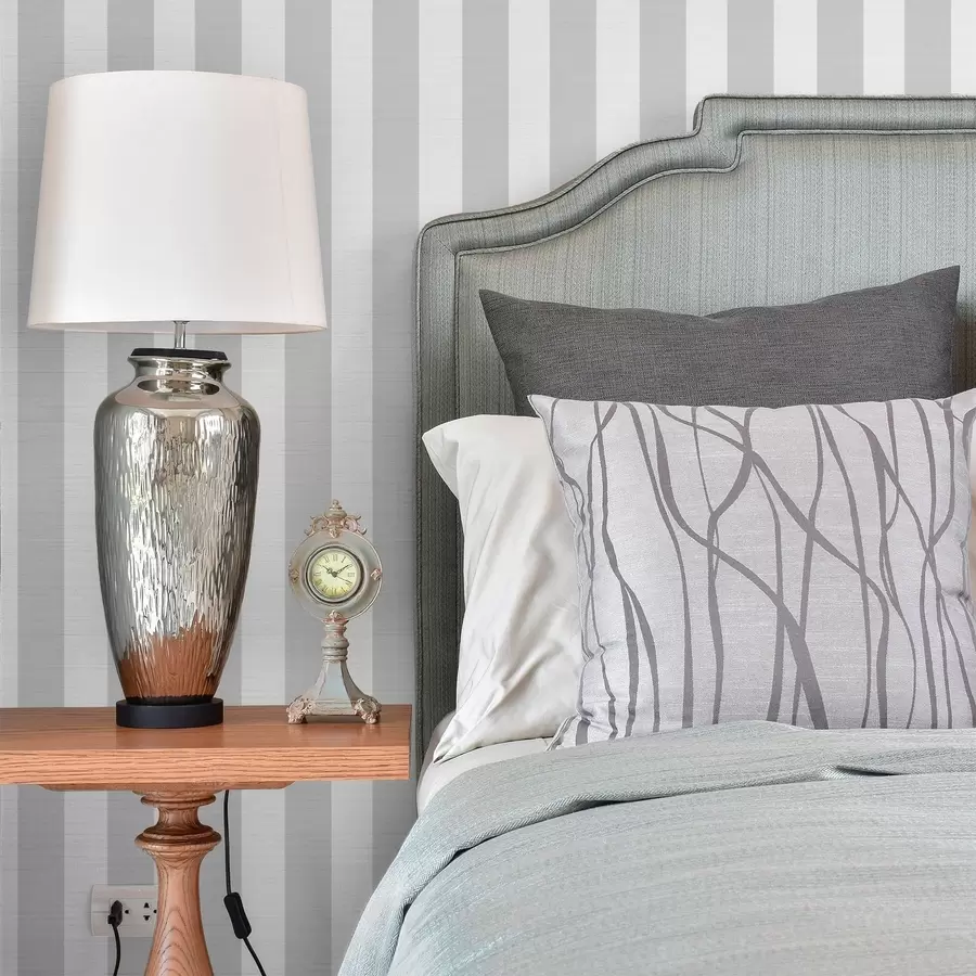 Wall Mural Photo Wallpaper Light gray vertical stripes a01179v5