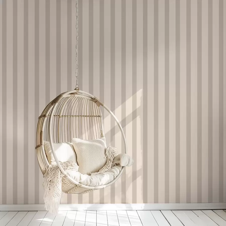 murales Rayas verticales en color beige claro a01180v5