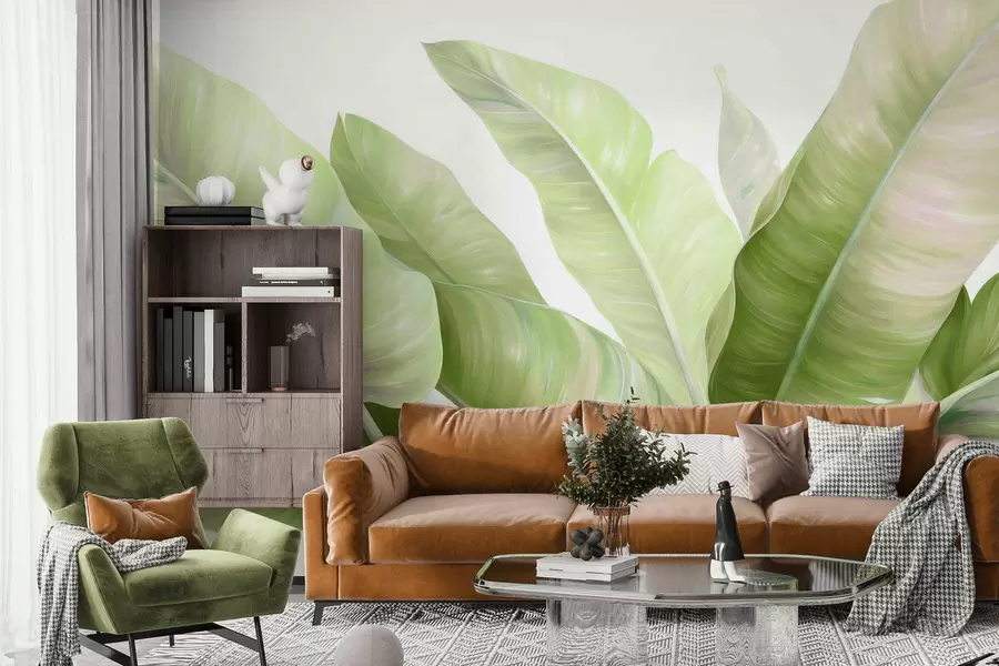 murales Hojas grandes de plátano w05499