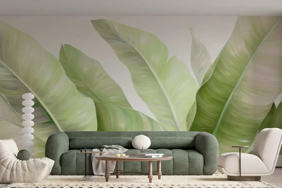 murales Hojas grandes de plátano w05499