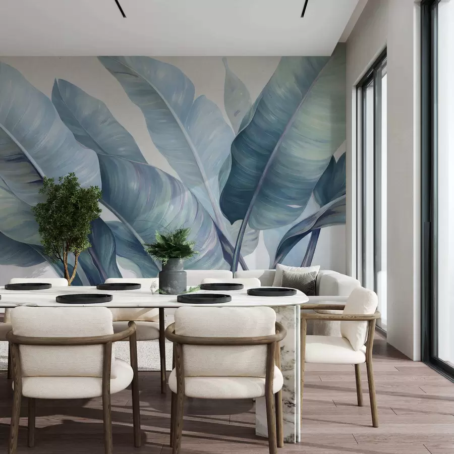 wall murals Large banana leaves w05499v1