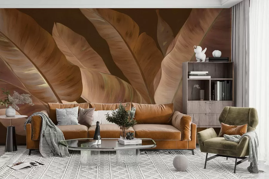 murales Hojas grandes de plátano w05499v2