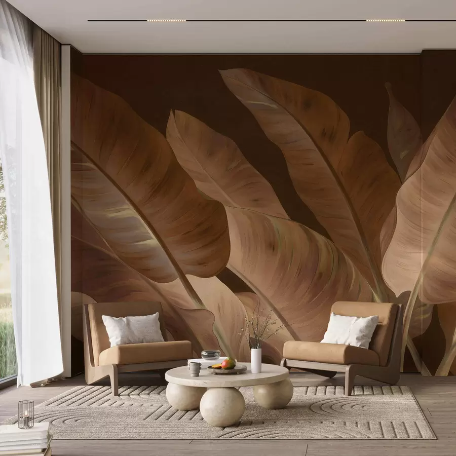 murales Hojas grandes de plátano w05499v2