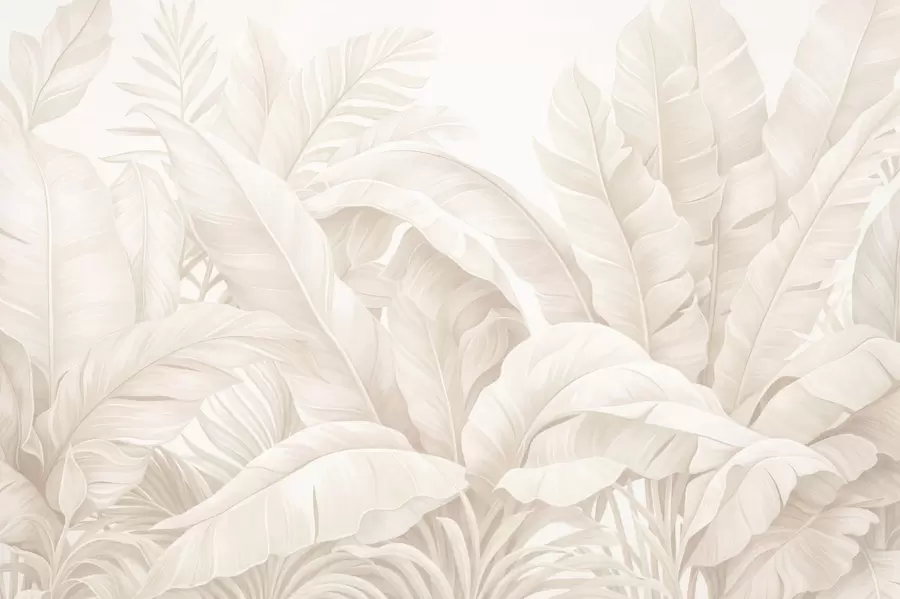 peintures murales Feuilles tropicales vintage w05518