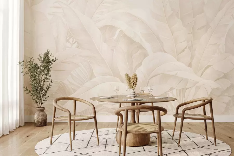 murales Hojas tropicales vintage w05518