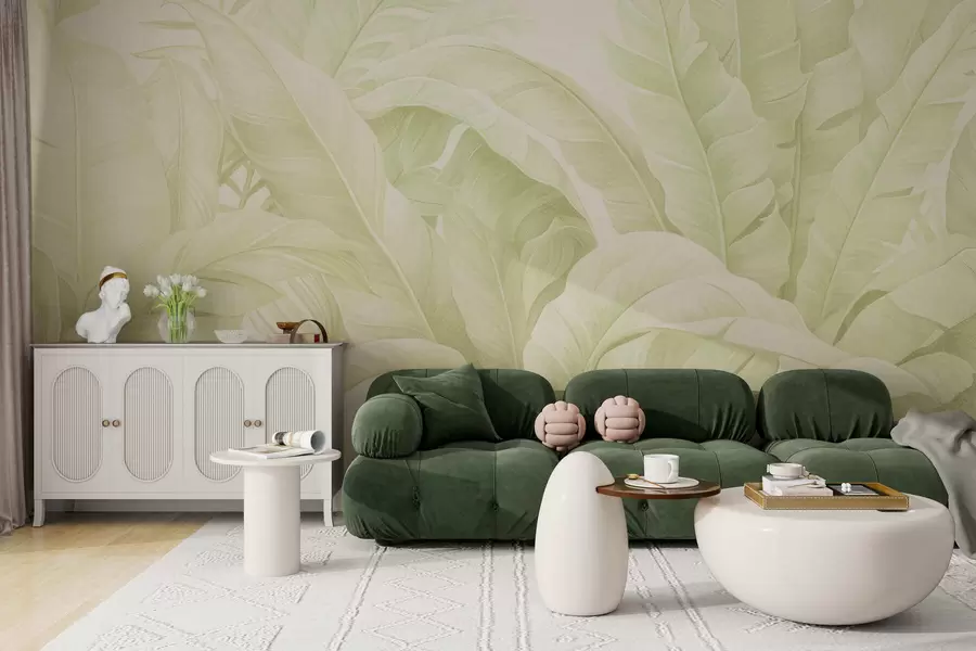 peintures murales Feuilles tropicales vintage w05518v1