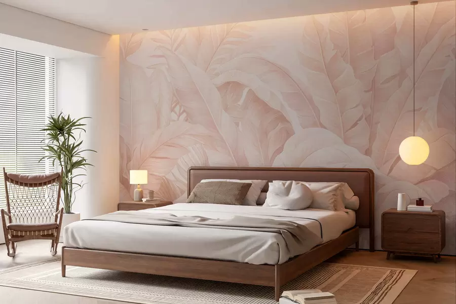 Wall Mural Photo Wallpaper Vintage tropical leaves w05518v2