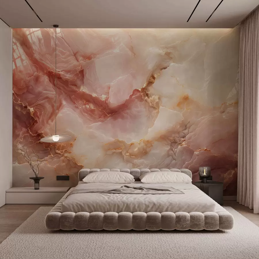 murales Imitación de mármol rosa w05519