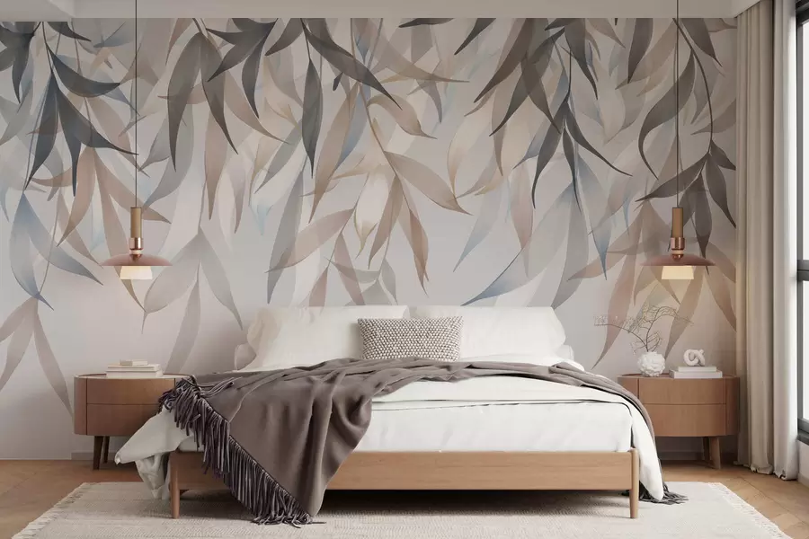 murales Hojas largas que cuelgan w05523